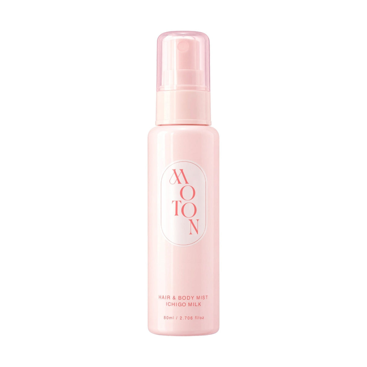 【予約注文 11/1出荷】数量限定 MOTONヘア＆ボディミスト いちごみるくの香り 80ml - MOTON(モトン)公式オンラインストア