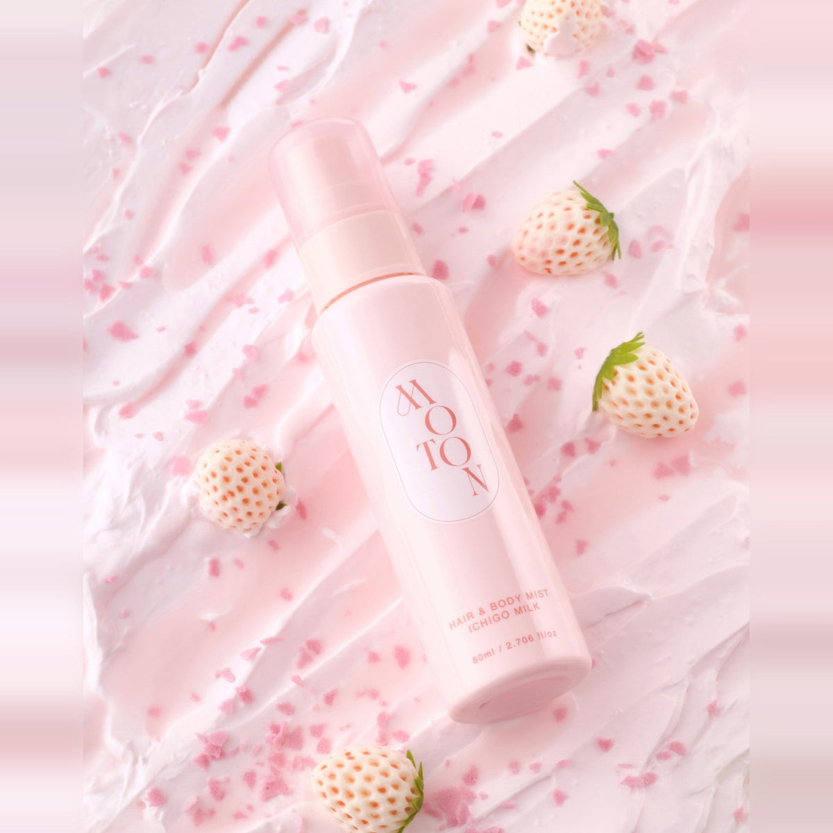 【予約注文 11/1出荷】数量限定 MOTONヘア＆ボディミスト いちごみるくの香り 80ml - MOTON(モトン)公式オンラインストア