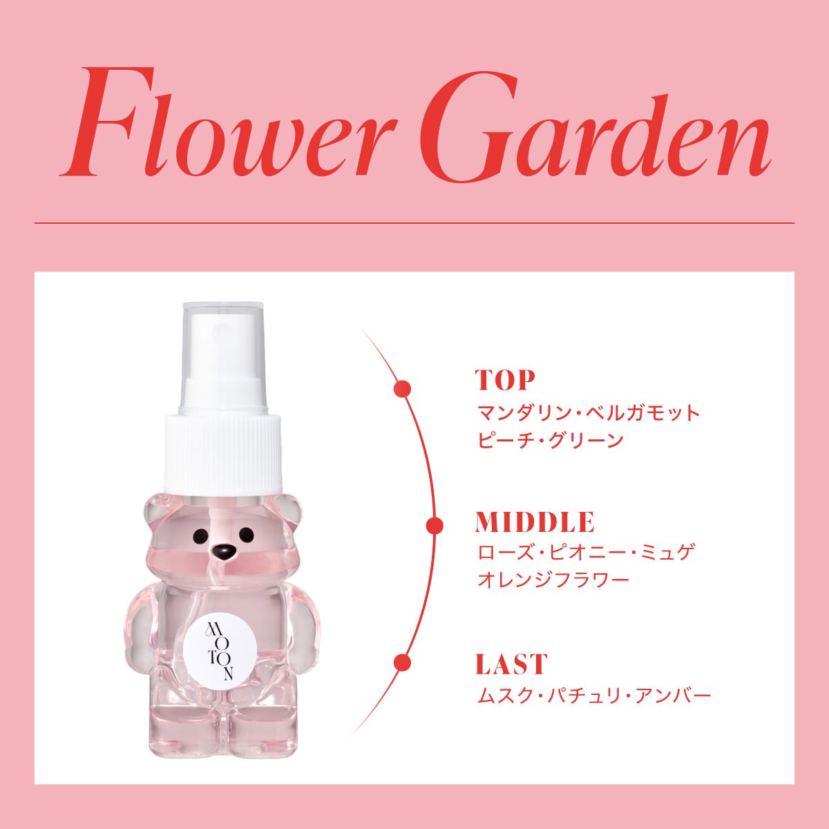 公式 MOTON(モトン) クマの形をしたヘア&ボディミスト 4種 50ml